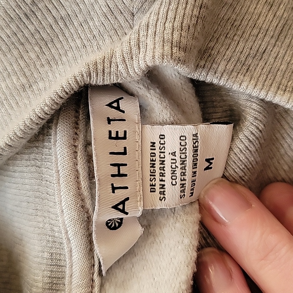 Athleta Medium Pullover Gray Sweatershirt - image 6